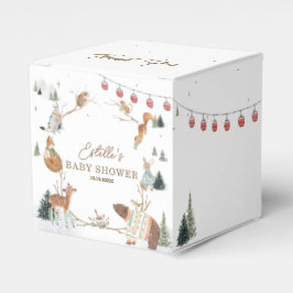 Winter Woodland Animals Forest Baby Shower Thank Presentaskar