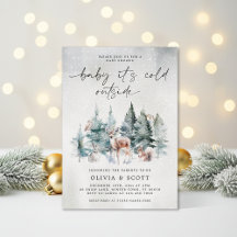 Winter Woodland Baby Det är Kall utanför babyskabu