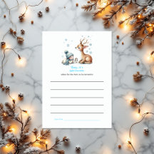 Winter Woodland Baby Det är Kall utanför babyskabu