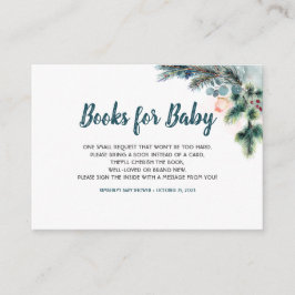 Winter Woodland Bokar för Baby Tilläggskort