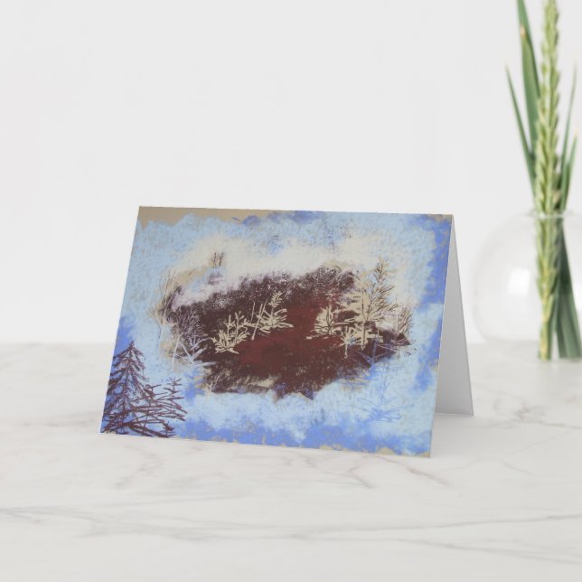 Winter Woodland Card Helgkort (Framsida)