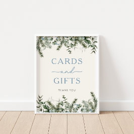 Winter Woodland Cards & presentations Sign Poster