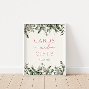 Winter Woodland Cards & presentations Sign Poster