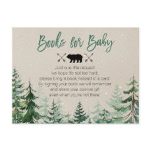 Winter Woodland Forest Bokar för Baby