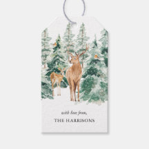 Winter Woodland Hjort Rustic jul