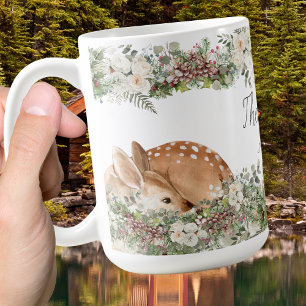 Winter Woodland Hjort Vild 1 Kaffemugg