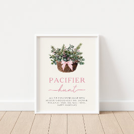 Winter Woodland Nappar Hunt-spelsignatur Poster