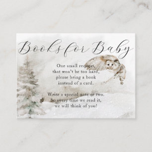 Winter Woodland Pojke Shower Bokar för Baby Tilläggskort