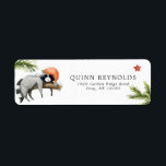 Winter Woodland Raccoons | Returadressetikett Returadress Etikett<br><div class="desc">När dina gäster får sina speciella inbjudan inklämda i kuvertet, utfällda med ett temat adress-klistermärke, kommer de att veta att party är det som ska finnas på. Dessa vita adress-klistermärken har adjektiva tvättar och inslag under vintern. Lägg till anpassningsbarnas ordalydelse i den här designen genom att använda rutorna "Redigera den...</div>