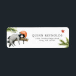 Winter Woodland Raccoons | Returadressetikett Returadress Etikett<br><div class="desc">När dina gäster får sina speciella inbjudan inklämda i kuvertet, utfällda med ett temat adress-klistermärke, kommer de att veta att party är det som ska finnas på. Dessa vita adress-klistermärken har adjektiva tvättar och inslag under vintern. Lägg till anpassningsbarnas ordalydelse i den här designen genom att använda rutorna "Redigera den...</div>