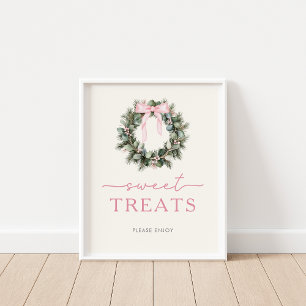Winter Woodland Sweet Treats-tecken Poster