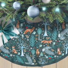 Winter Woodland Teal/Guld ID785