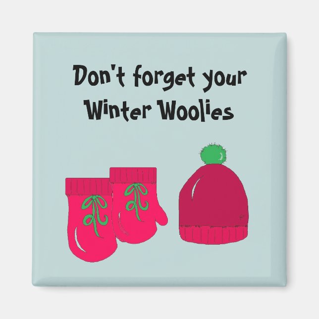 Winter Woolies - Mittens and Toque Magnet (Framsidan)