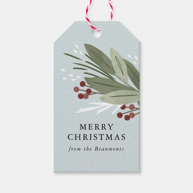 Winterberry Gift-Märkre Presentetikett (Framsidan)