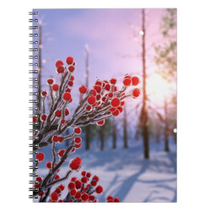 Winterberry in Ice Notebook Anteckningsbok