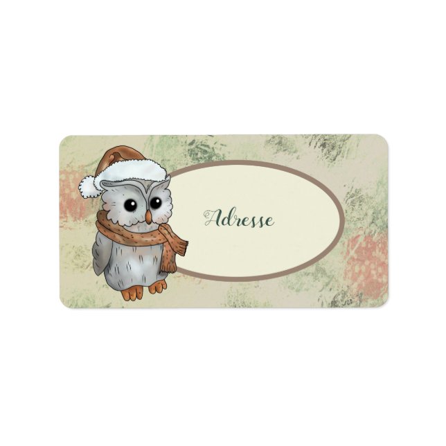 Wintereule Adressetikett (Framsidan)