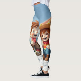 Winterfreunde im Glück Leggings