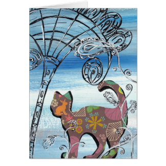 Wintergardenkatt Hälsningskort