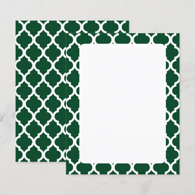 Wintergreen Quatrefoil Mönster (Fram/baksida)