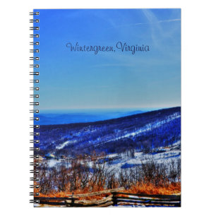 Wintergreen Virginia Mountain Ski Resort in Winter Anteckningsbok