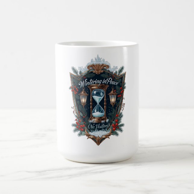 Wintering in Peace (No Visitors) T-Shirt | Frosted Kaffemugg (Center)