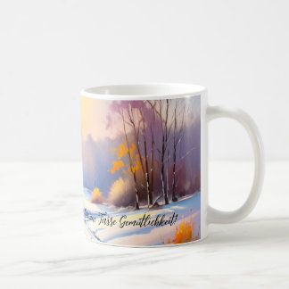 Winterlandschaft im Morgenlicht | Kaffemugg