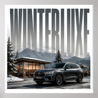 Winterluxe Lyxig Alpin Redaktionell Poster