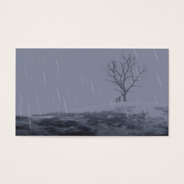 Winter's Chill Bokmärken Visitkort (Framsidan)