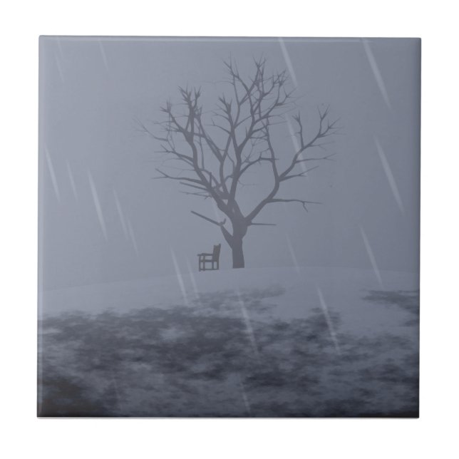 Winter's Chill Decorative Tile Kakelplatta (Framsidan)