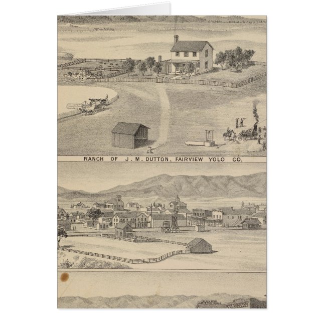 Winters Dutton ranch Hälsningskort (Framsidan)