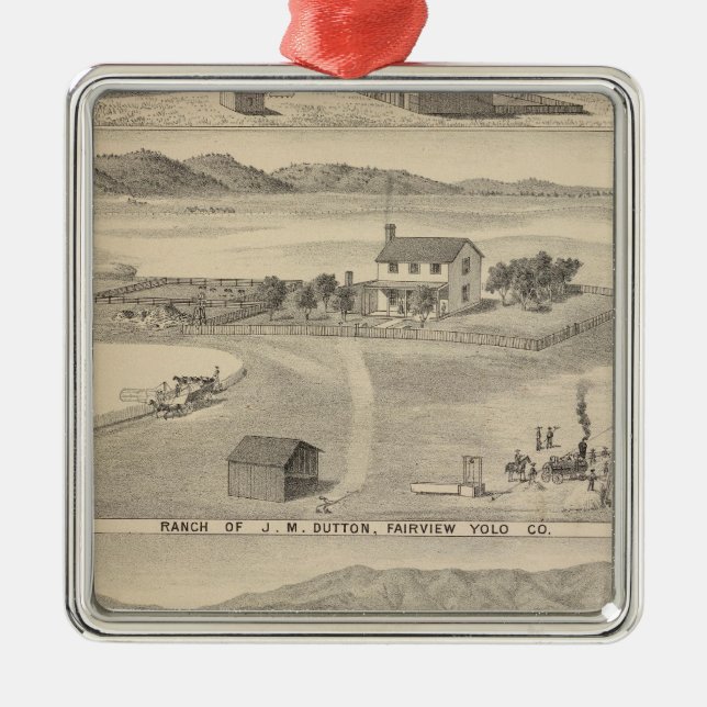 Winters Dutton ranch Julgransprydnad Metall (Framsidan)