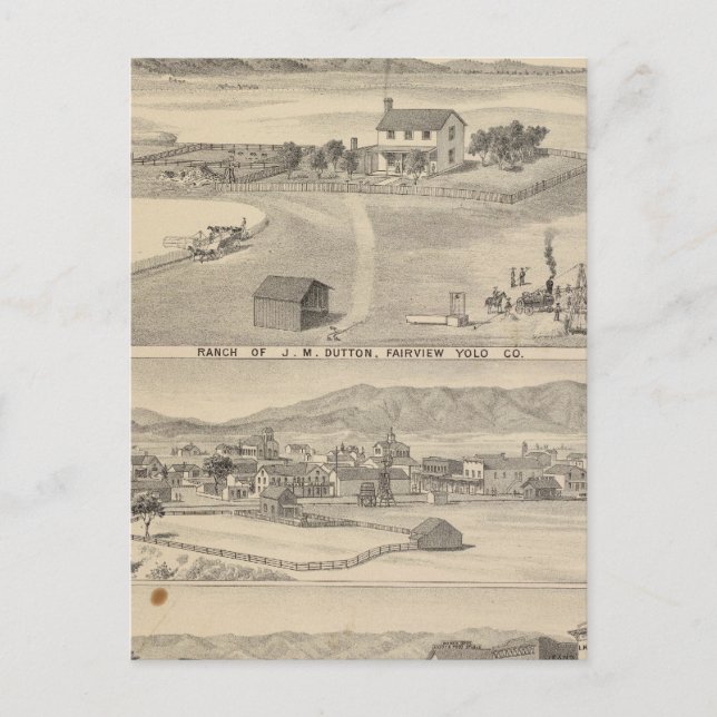 Winters Dutton ranch Vykort (Framsida)