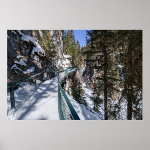 Winter's Frozen Beauty Väg to Johnson Bäck Upper Poster