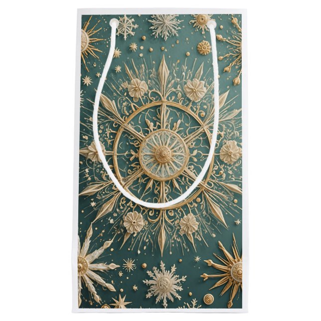 Winter's Golden Embrace: en snöflingserenat (Framsidan)