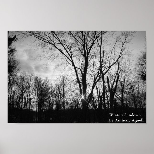 Winters Sundown Poster (Framsidan)