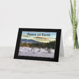Winters Twilight Peace on Earth Helgdag Card Helgkort