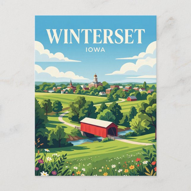 Winterset USA Vykort (Framsida)