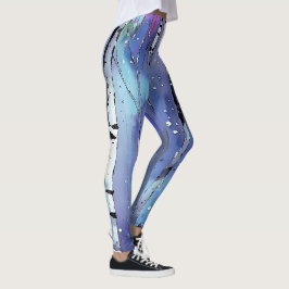 Wintersong i Birch Skogen Leggings