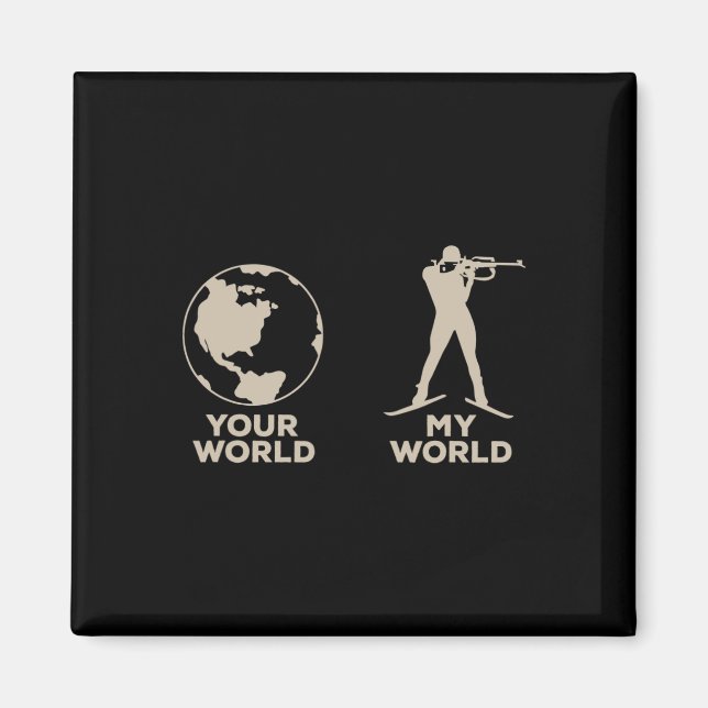 Wintersport Biathlon Magnet (Framsidan)