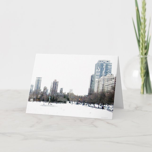Wintertime i Chicago Kort (Framsida)