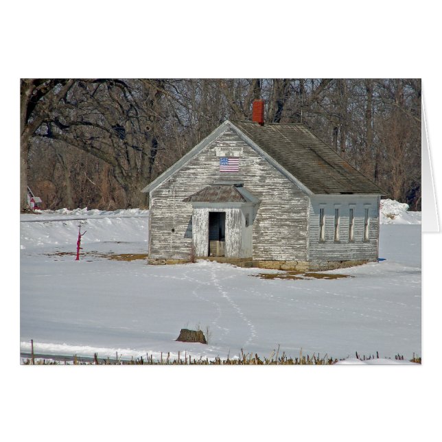 Wintertime School Hälsningskort (Framsidan Horizontal)
