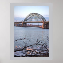 Wintertime Tacony-Palmyra Bridge Poster