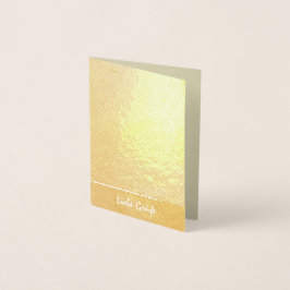 Wintertraum Baum in Gold Folierat Kort