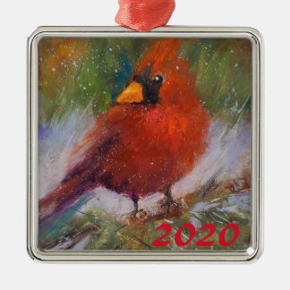 WinterVisitor 3Keramisk Ornament