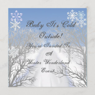Winterwonderland Classy-inbjudan Inbjudningar