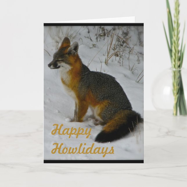 Wintery Wildlife-kort Helgkort (Framsida)