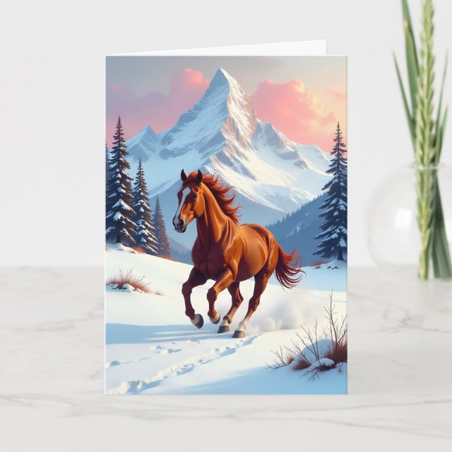 Wintery Xmas card  Helgkort (Framsida)