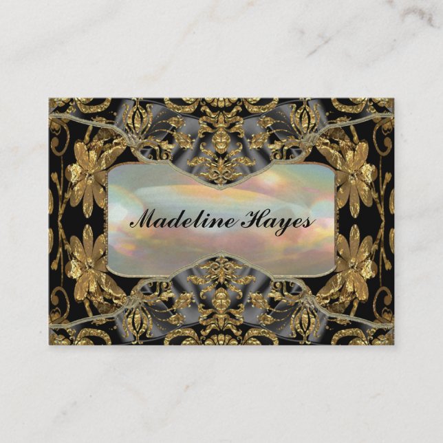 Winthrop barock 2,5" elegant professionell visitkort (Framsida)