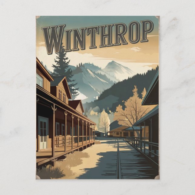 Winthrop Vintage Vykort (Framsida)