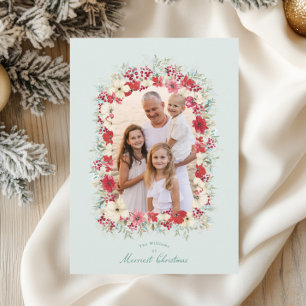 Wintry christmas-helgdagar julkort